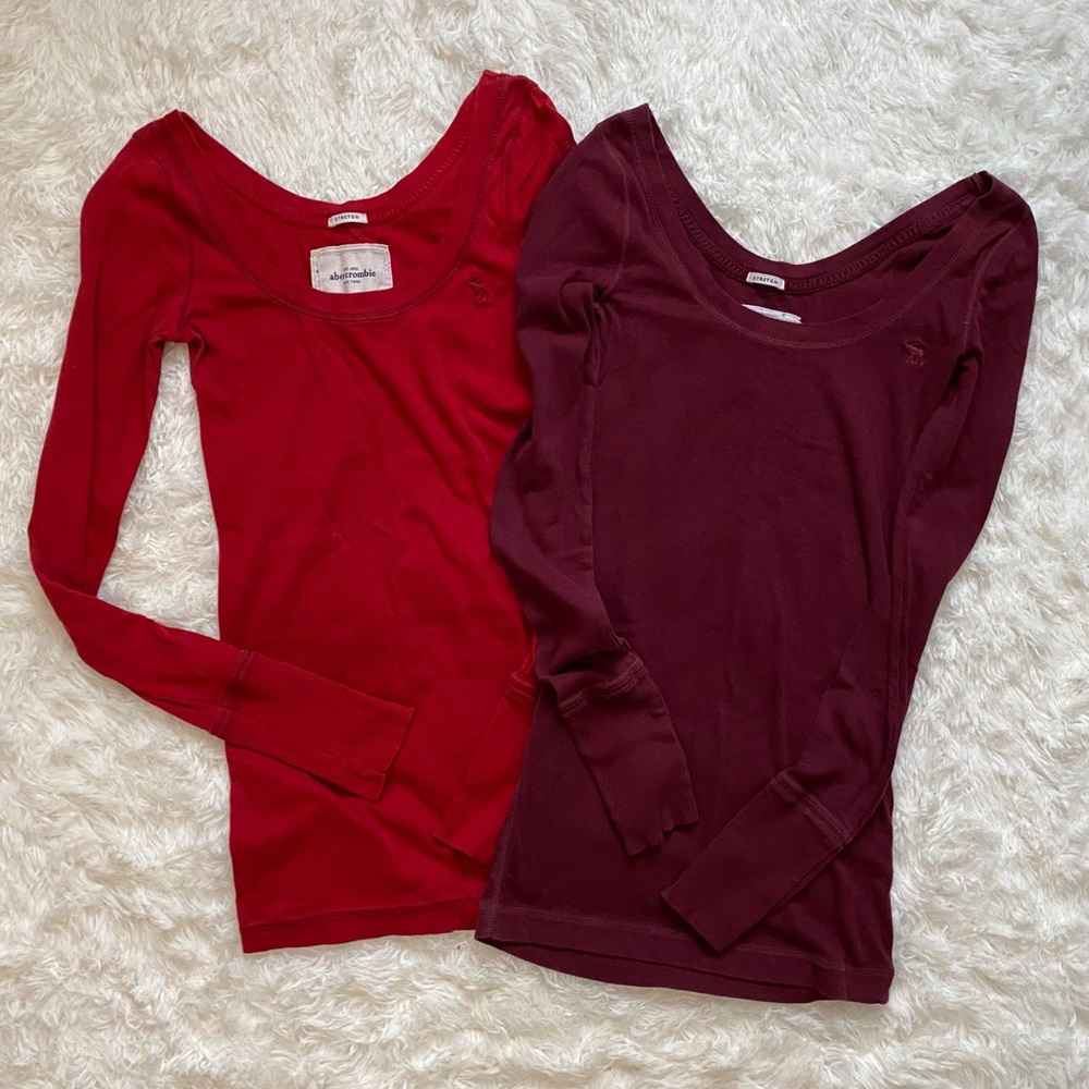 ♥️ Scoop neck long sleeve tee